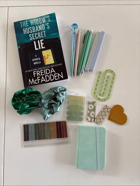 The Widow’s Husband’s Secret with
Mint Green Stationery Bundle